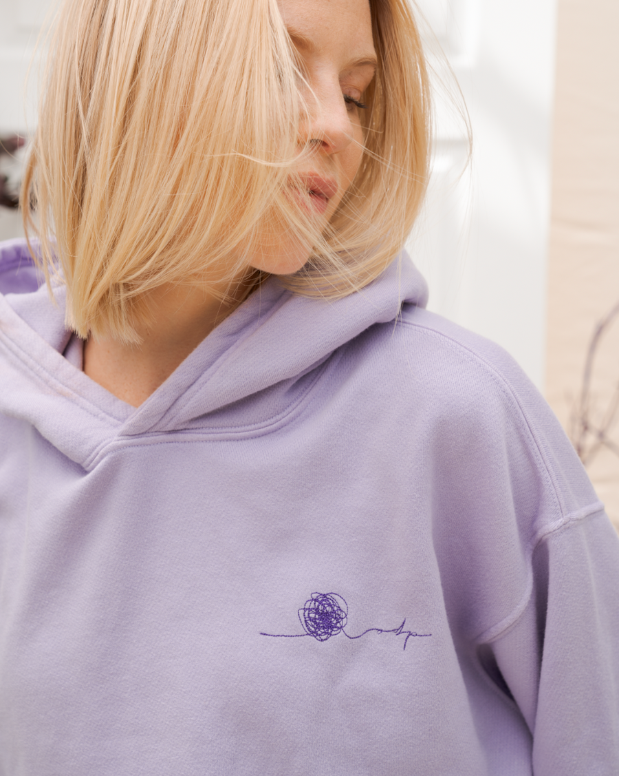 Oversized online lilac hoodie